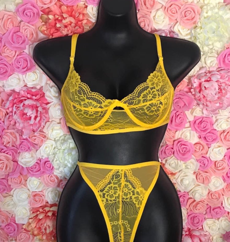 Sunflower Lingerie Set