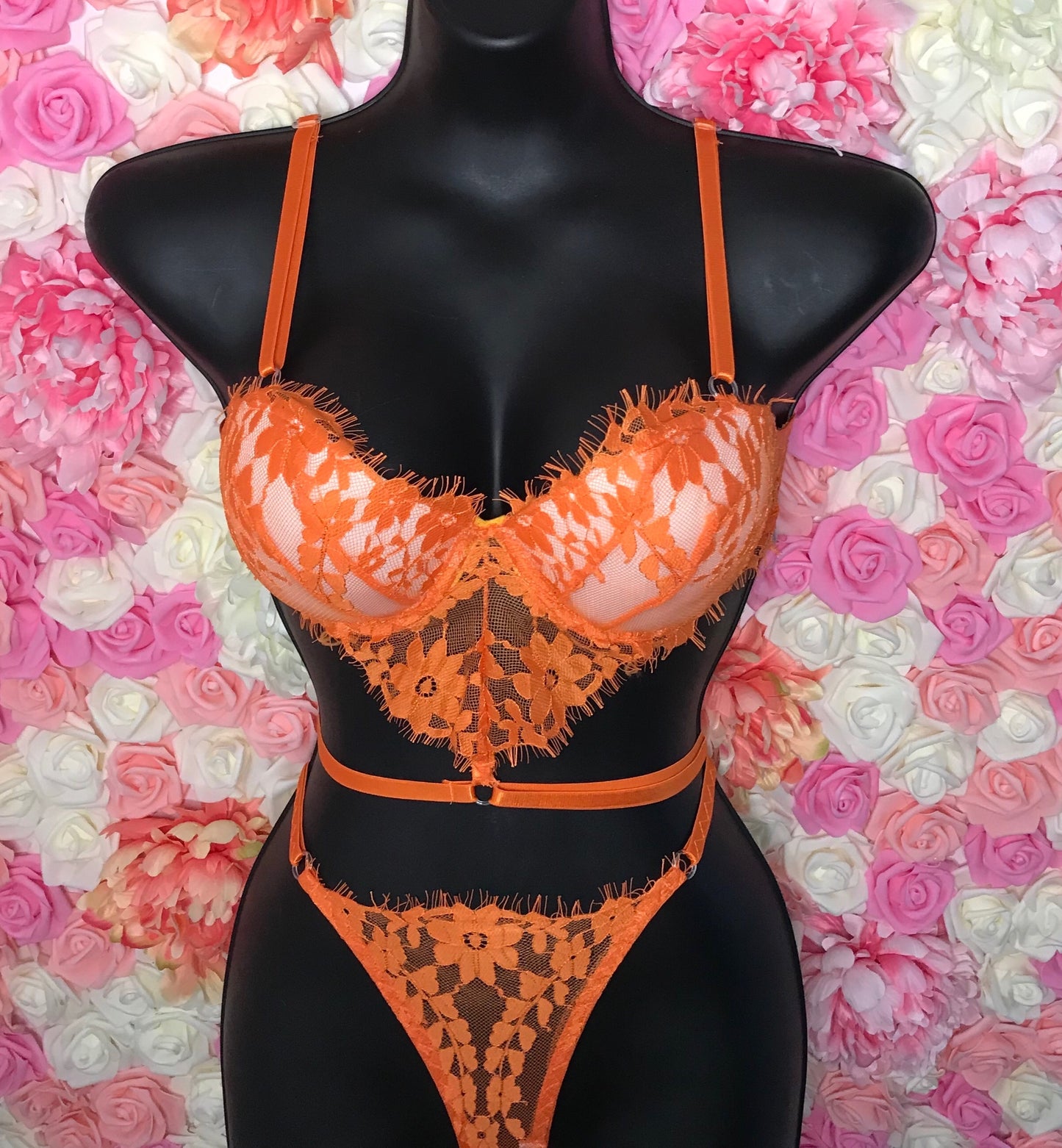 Orange Crush Lingerie Set