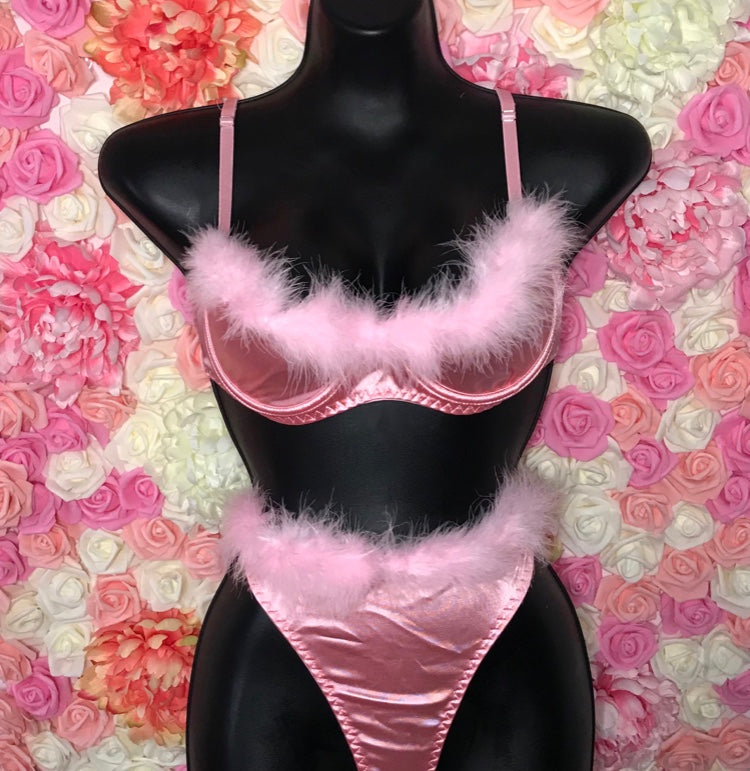 Classy Lingerie Set (Pink)